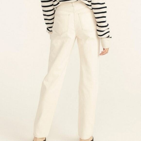 NEW J. Crew Ecru Slouchy Boyfriend High Waisted Jeans - Picture 3 of 12